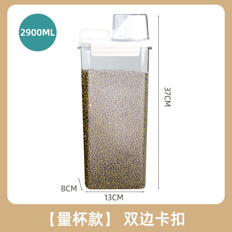 Household rice bucket sealed insect-proof and moisture-proof storage tank packing rice box flour bucket grain storage box cat and dog grain storage barrel