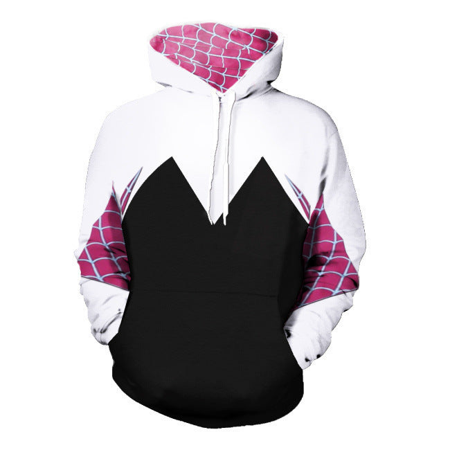 3D digital printing Spider-Man New Era Little Black Spider cosplay anime zipper cardigan hooded sweatshirt