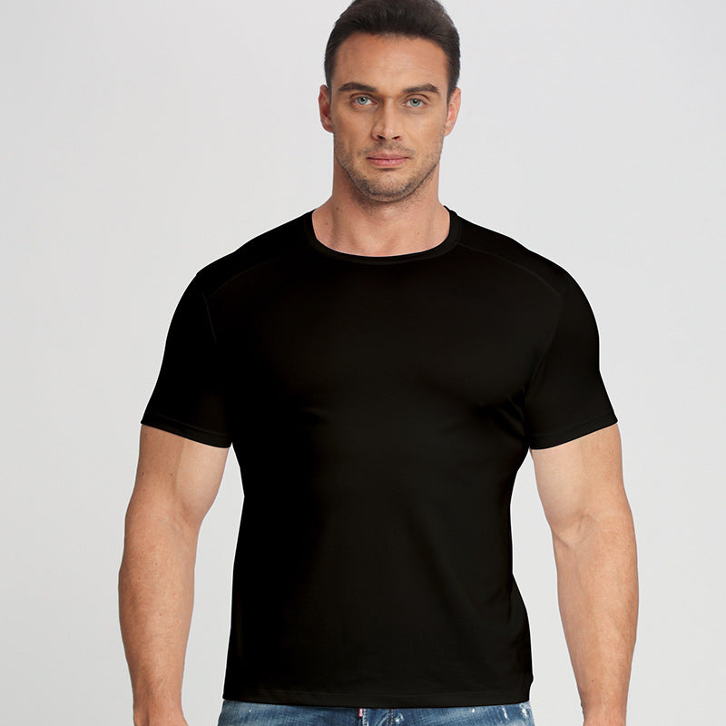 European size short-sleeved T-shirt advertising shirt digital printing embroidered logo perspiration breathable sports quick-drying outdoor clothing manufacturers