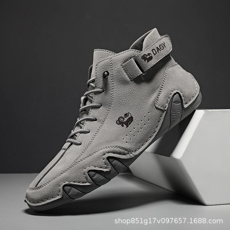 Didi Ram popular style men's shoes high-top cotton shoes men's casual shoes winter plus velvet thickened shoes Martin boots men's models