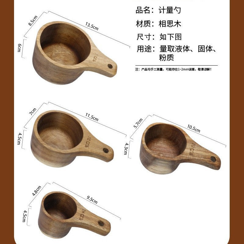 Cross-border acacia wood Amazon wooden shovel cooking shovel filter shovel wooden soup spoon colander wooden rice spoon noodle spoon set