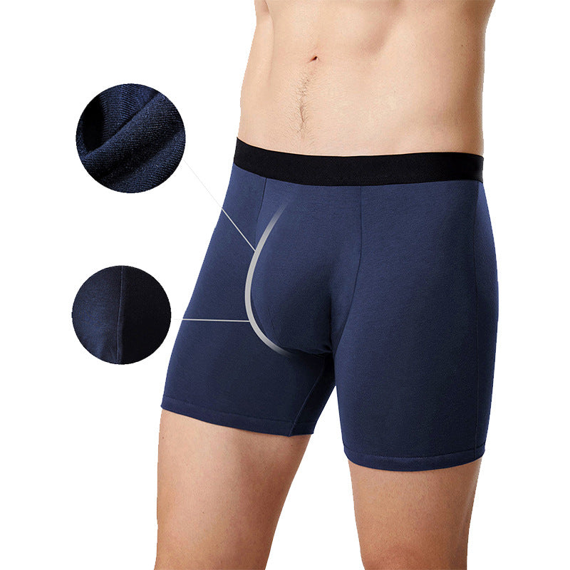 Cross-border seamless anti-scrotal moisture men's underwear modal European and American sports boxer briefs breathable antibacterial men's underwear