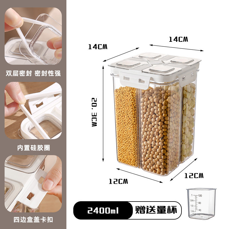 Household rice bucket sealed insect-proof and moisture-proof storage tank packing rice box flour bucket grain storage box cat and dog grain storage barrel