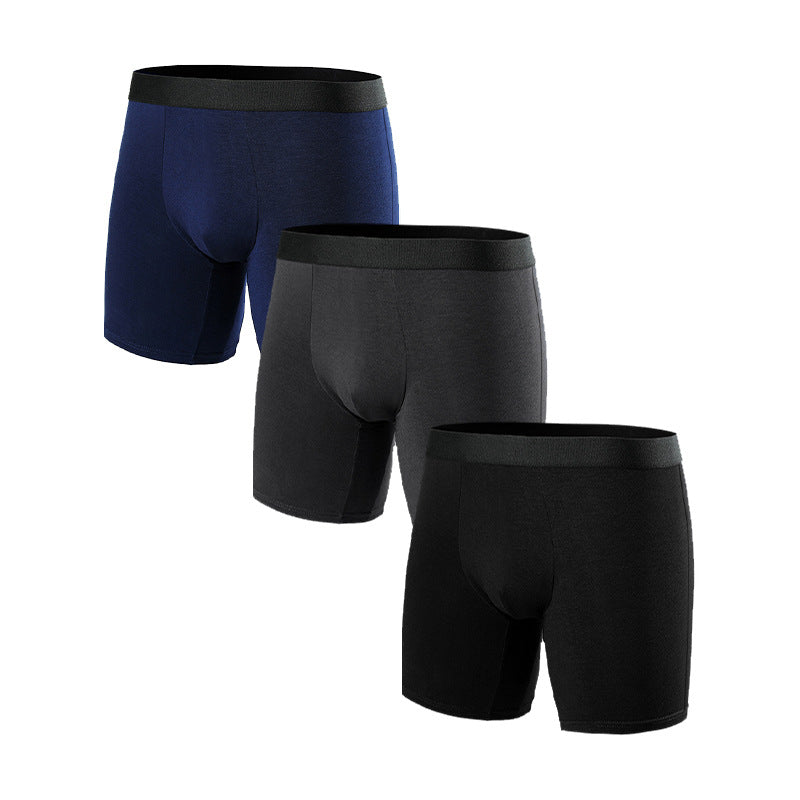 Cross-border seamless anti-scrotal moisture men's underwear modal European and American sports boxer briefs breathable antibacterial men's underwear