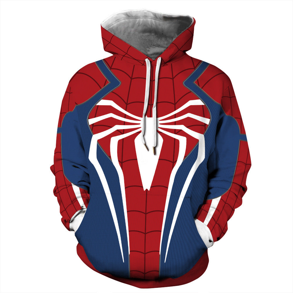 3D digital printing Spider-Man New Era Little Black Spider cosplay anime zipper cardigan hooded sweatshirt