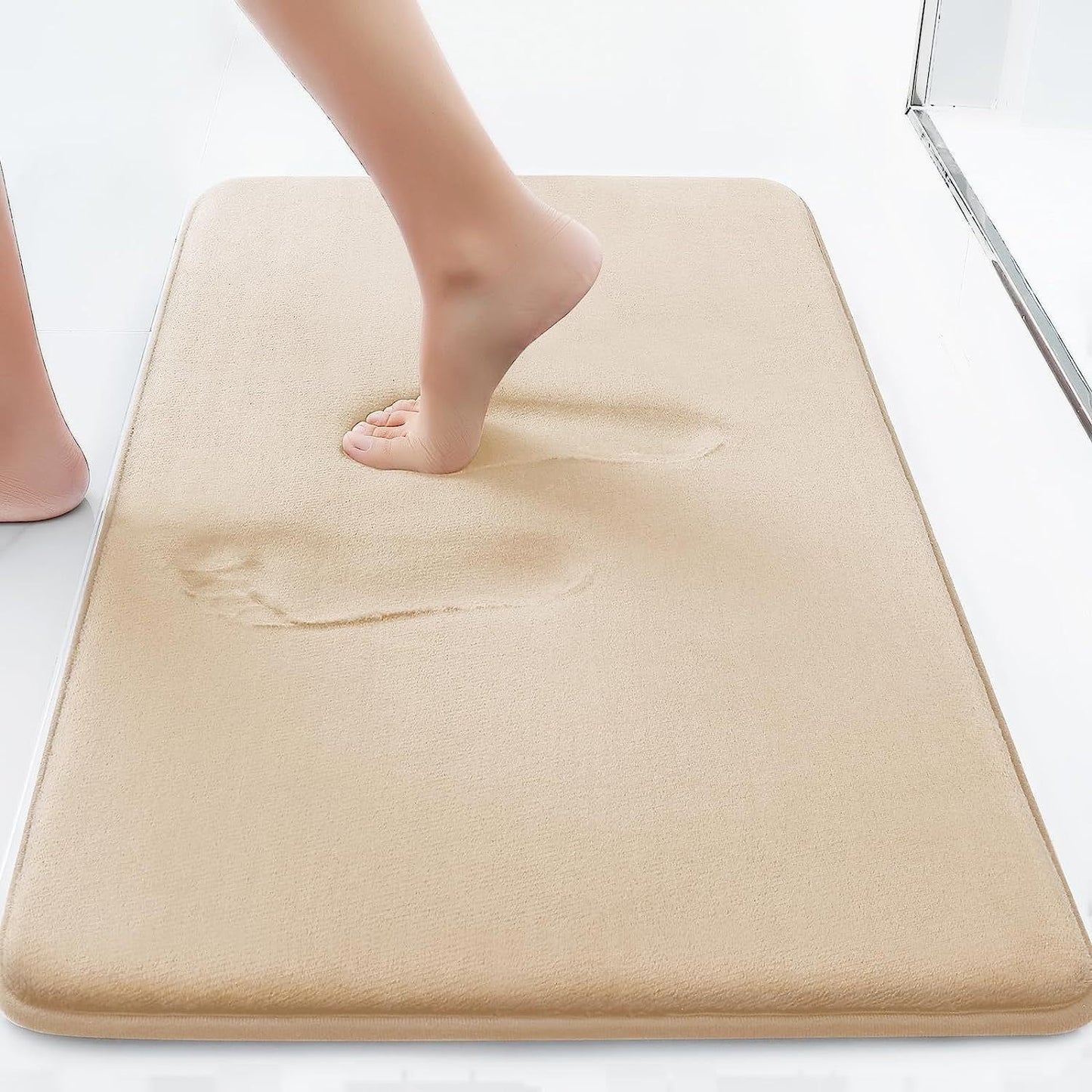 Cross-border Amazon popular memory foam flat floor mat bathroom door non-slip carpet bathroom absorbent floor mat