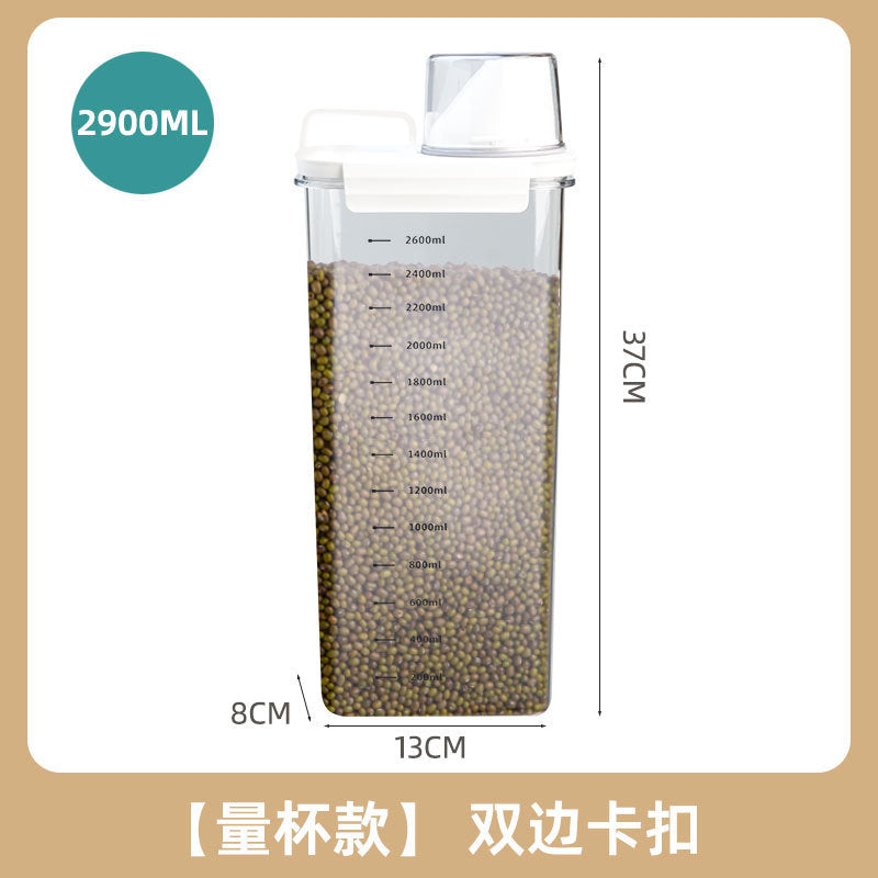 Household rice bucket sealed insect-proof and moisture-proof storage tank packing rice box flour bucket grain storage box cat and dog grain storage barrel