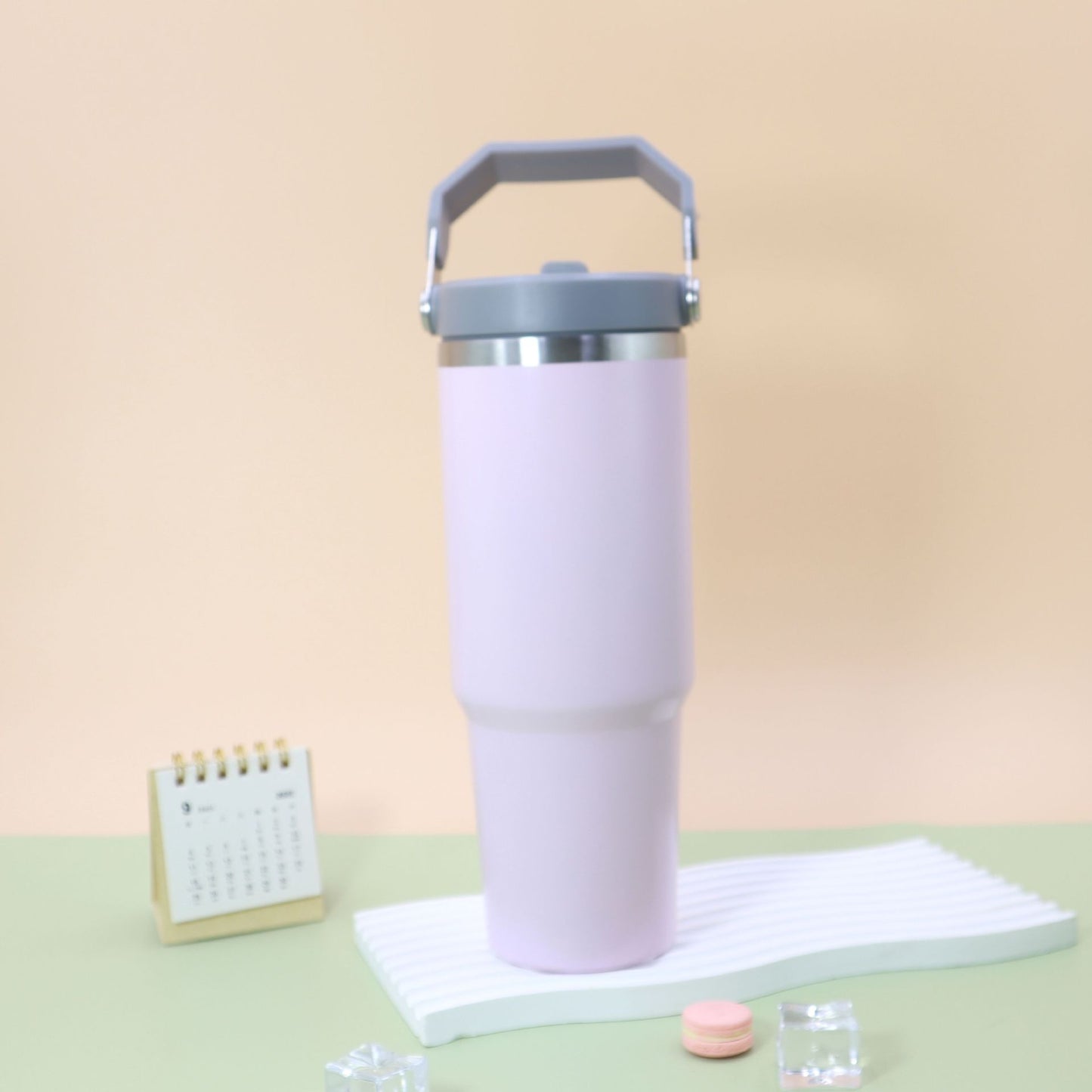 30oz large capacity handle cup 304 stainless steel vacuum insulation cup home portable cup