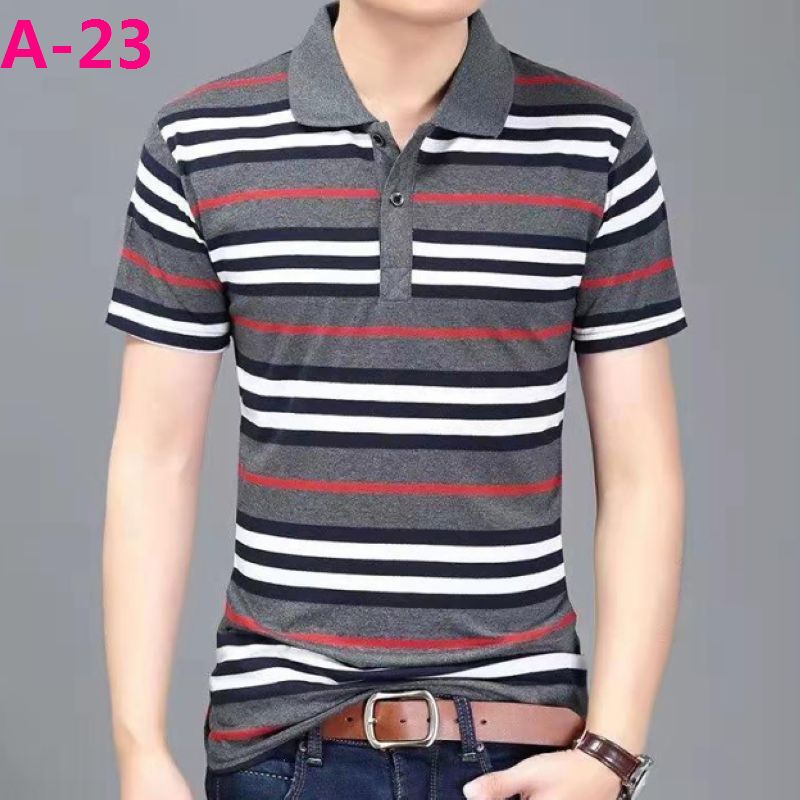 Real pocket summer men's short-sleeved T-shirt wholesale lapel loose middle-aged t-shirt casual trend dad outfit