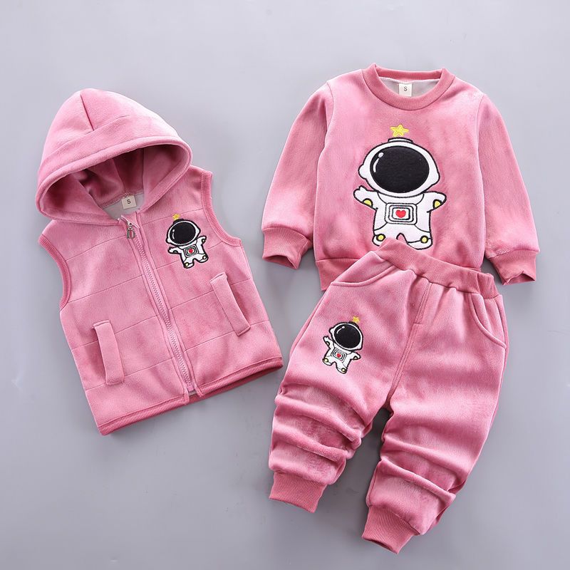 Children's clothing 2023 spring new children's clothing baby three-piece suit girls spring clothes spring boys suits