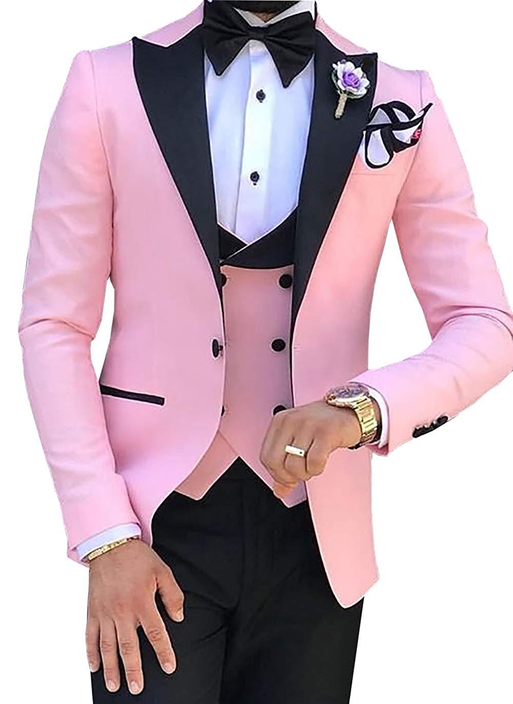 Cross-border Explosive Men's Suit Three-piece Suit Gun Barge Collar Wedding Suit Men's Suit One Drop Shipping Factory