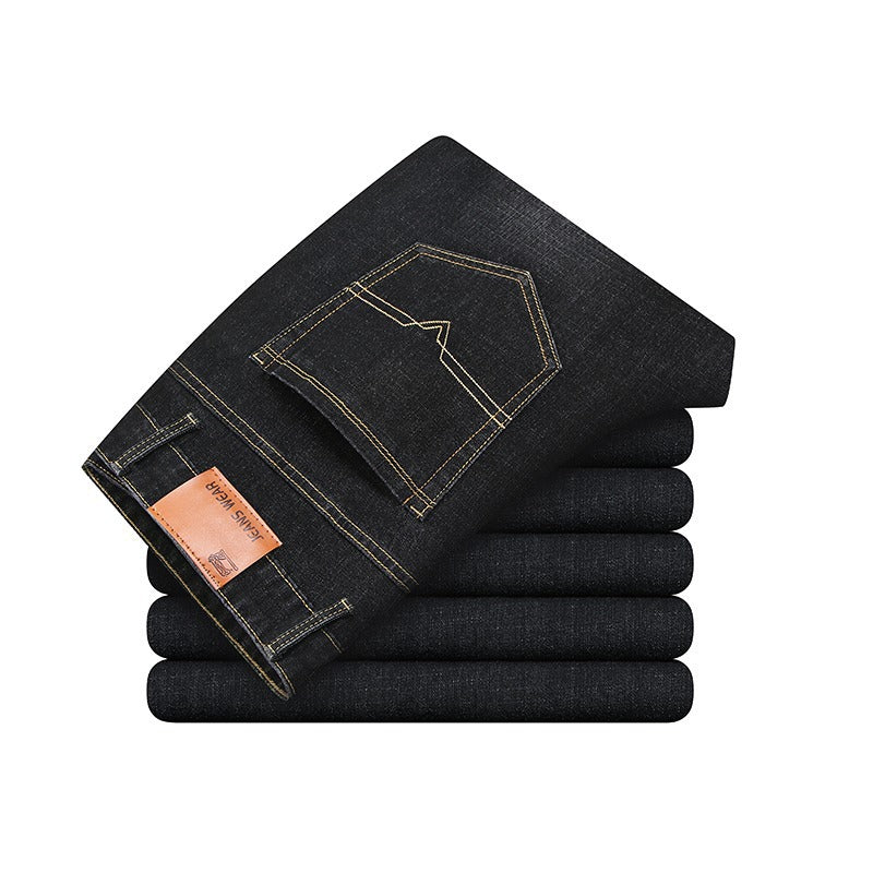 Explosive Men's Jeans Summer Jeans Men's Straight Leg Pants Large Size New Trendy Handsome Casual Pants Men's Wear