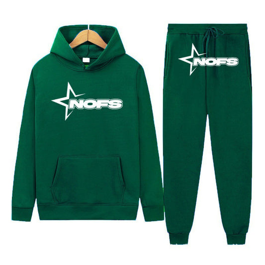 2024 Y2K new NOES hoodie set sweatshirt two-piece gothic punk rock clothing streetwear