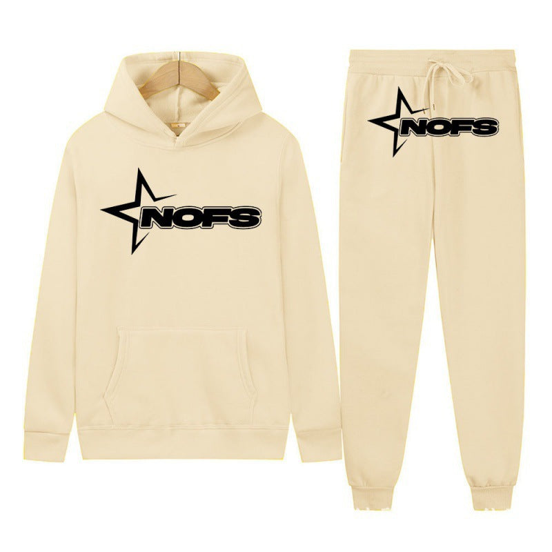 2024 Y2K new NOES hoodie set sweatshirt two-piece gothic punk rock clothing streetwear