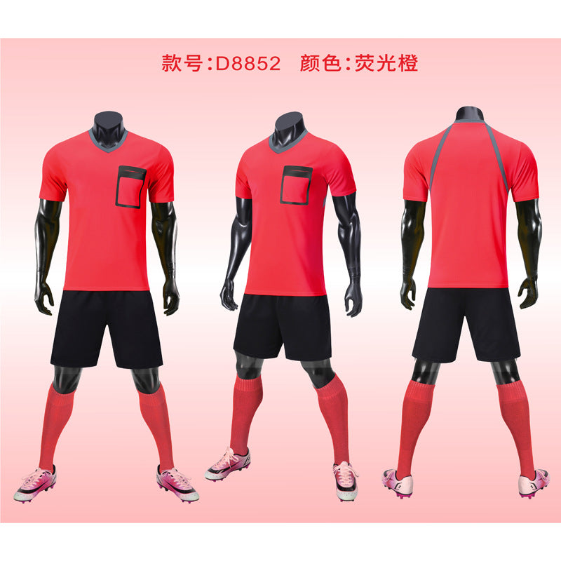 New football referee suits referees wear jerseys foreign trade football game training suits can print logo