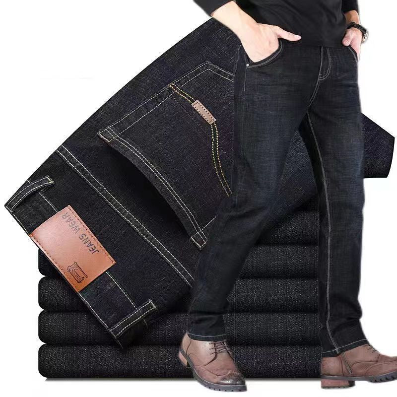 Explosive Men's Jeans Summer Jeans Men's Straight Leg Pants Large Size New Trendy Handsome Casual Pants Men's Wear