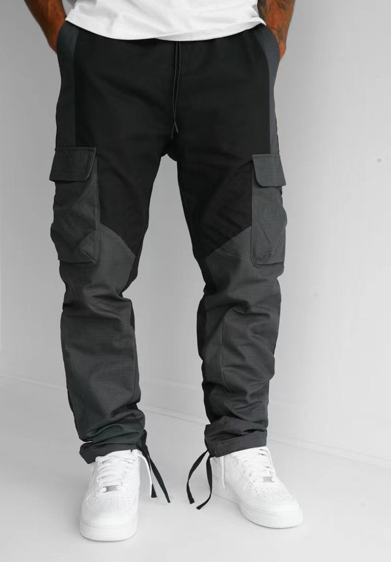 2023 foreign trade hot selling men's tooling three-dimensional bag casual sports pants