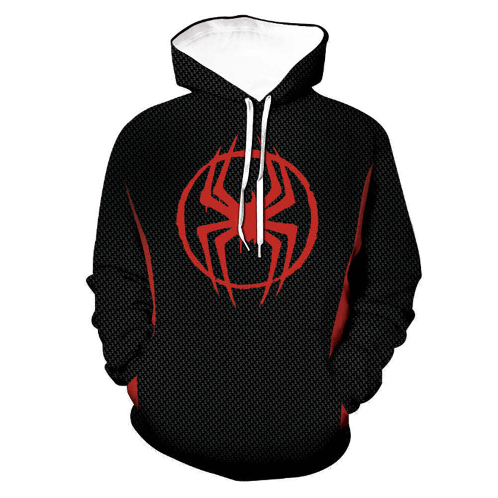 3D digital printing Spider-Man New Era Little Black Spider cosplay anime zipper cardigan hooded sweatshirt