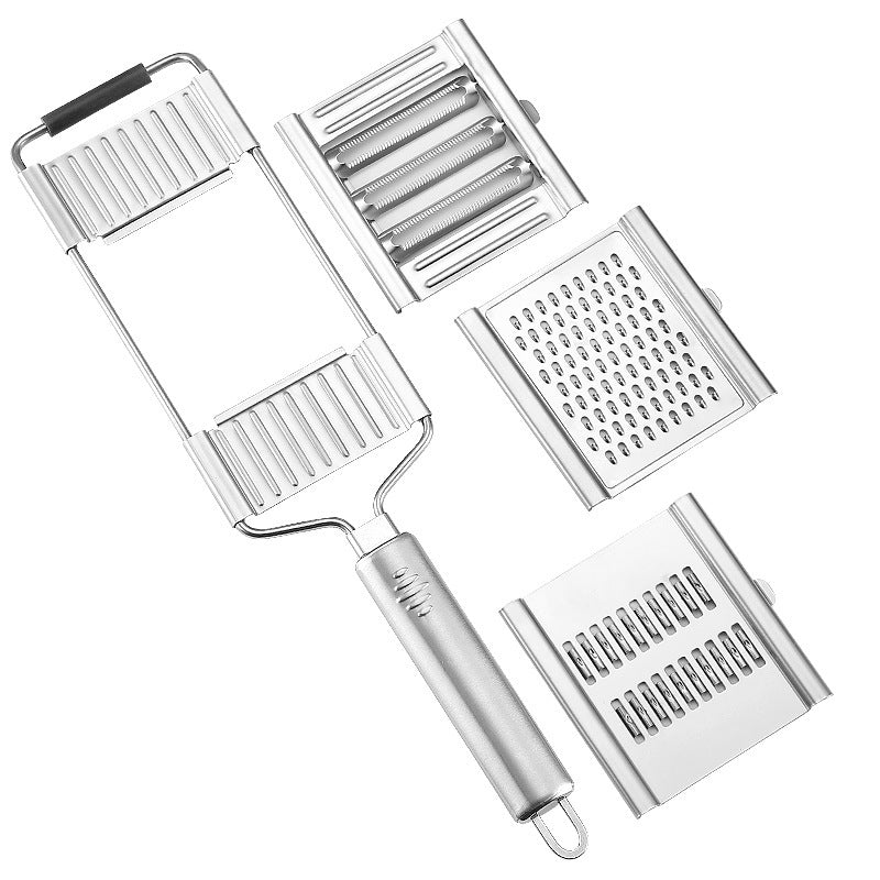 Koke stainless steel vegetable cutter cross-border Amazon can sell shredded slices three-in-one four-in-one optional