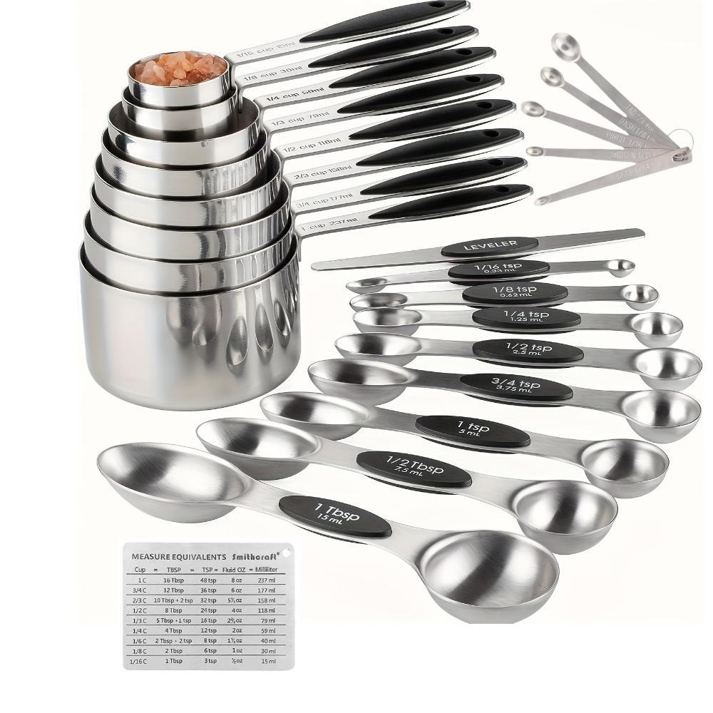 fcm stainless steel measuring cup measuring spoon 23 piece set with graduated measuring cup household measuring spoon food grade baking tools