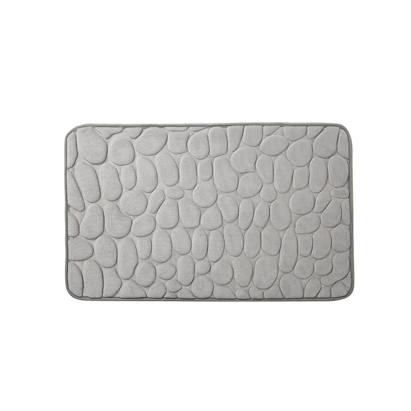 Home cobblestone embossed door carpet 3d door mat bathroom mat bathroom door absorbent non-slip mat floor mat