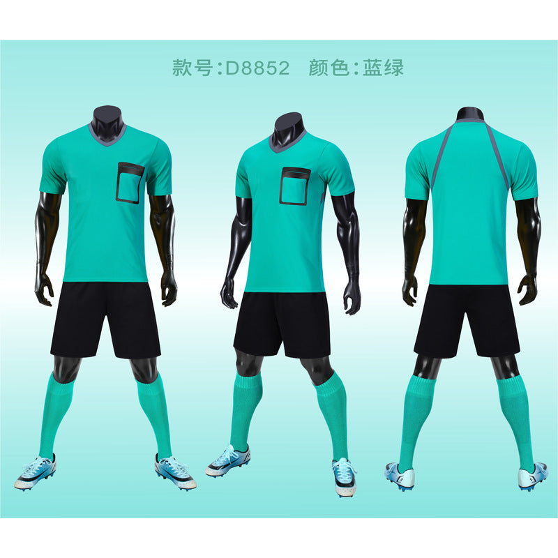 New football referee suits referees wear jerseys foreign trade football game training suits can print logo