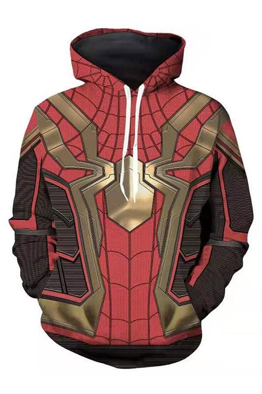 3D digital printing Spider-Man New Era Little Black Spider cosplay anime zipper cardigan hooded sweatshirt