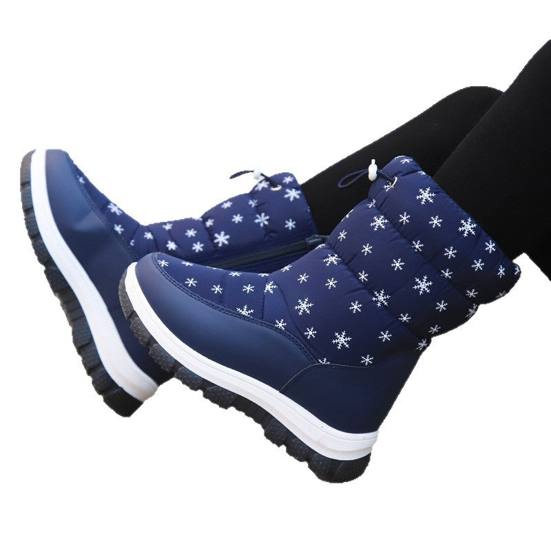 Manufacturers wholesale children's snow boots all year round boys cotton shoes middle and large children plus velvet warm winter boots foreign trade girls winter boots