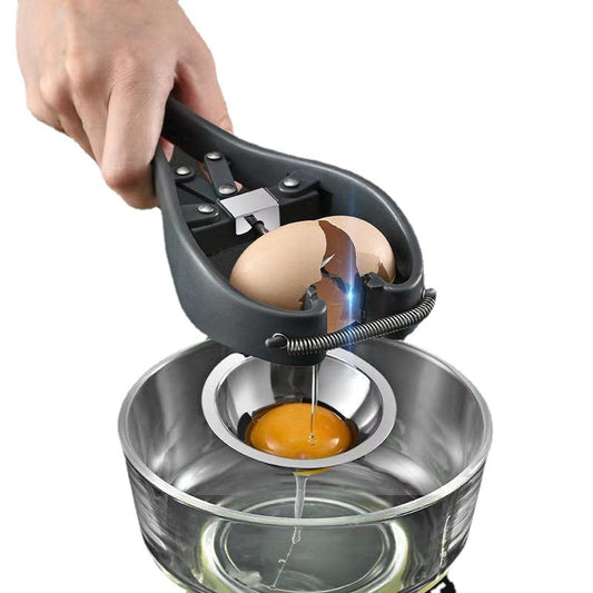 Douyin hot sale fast egg beater egg opener egg white separator 304 stainless steel beauty egg opener