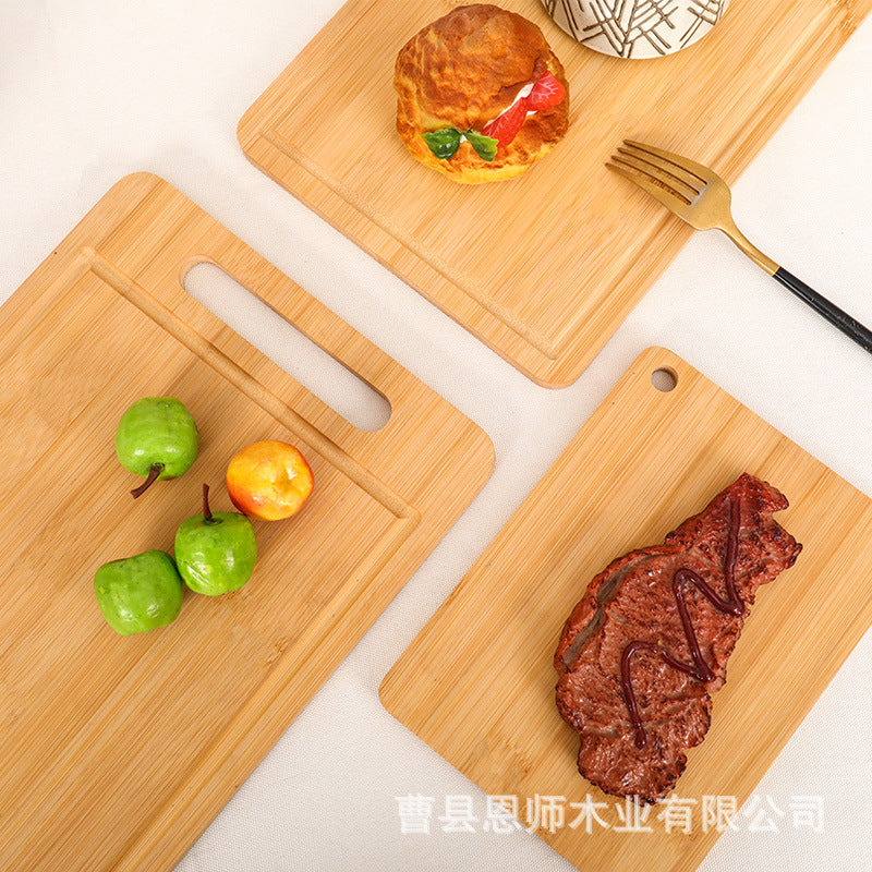 Cross-border bamboo cutting board square cutting board kitchen cutting board wooden bread board fruit board household cutting board cutting board