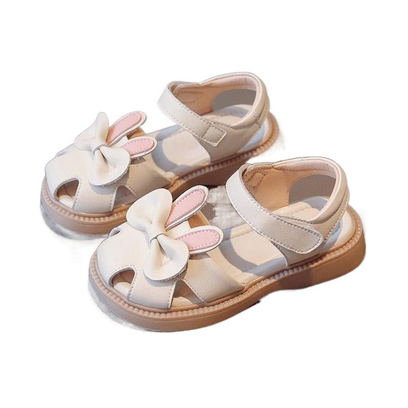 Girls shoes children's cute princess shoes 2024 new summer little girl baby hot style soft bottom closed toe sandals