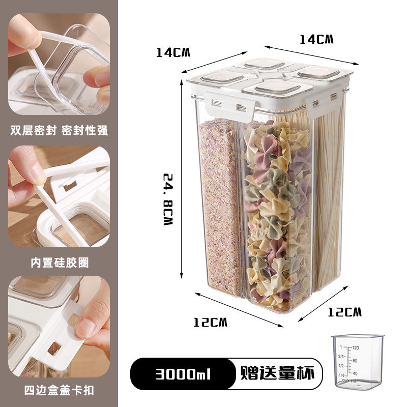 Household rice bucket sealed insect-proof and moisture-proof storage tank packing rice box flour bucket grain storage box cat and dog grain storage barrel