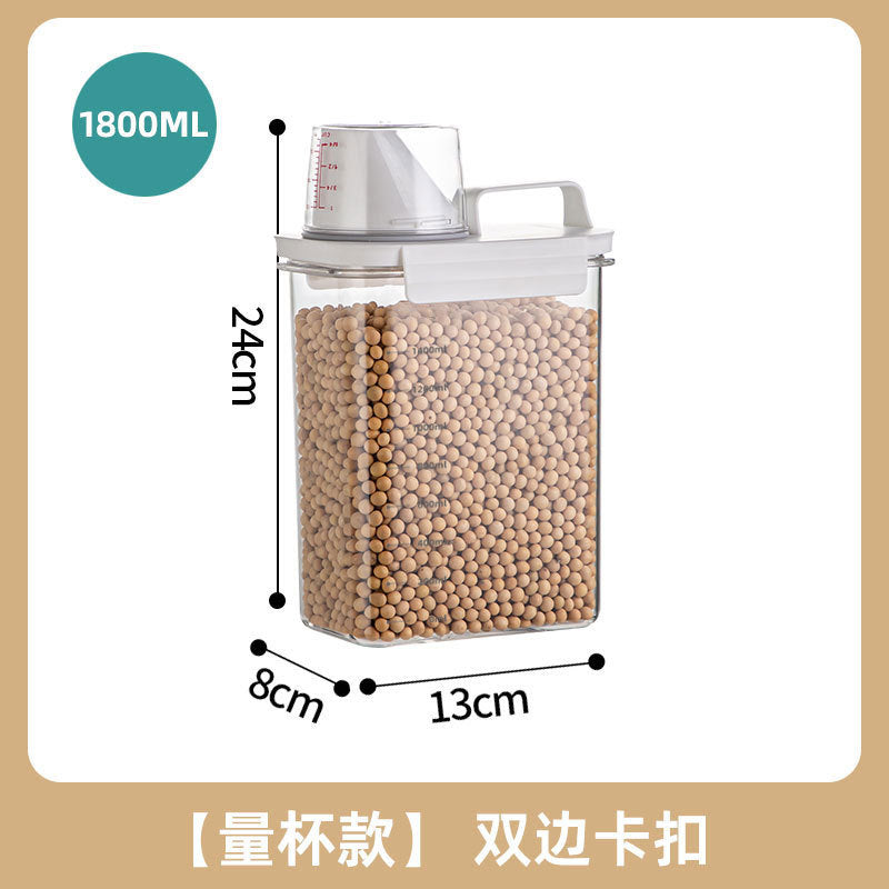 Household rice bucket sealed insect-proof and moisture-proof storage tank packing rice box flour bucket grain storage box cat and dog grain storage barrel