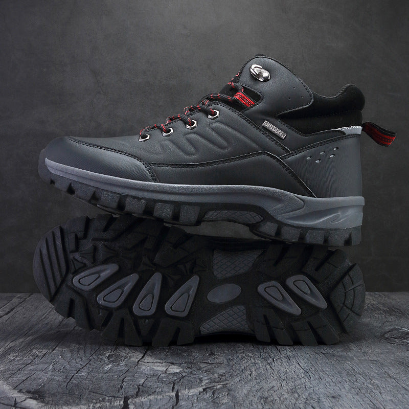 2024 Cross-border Amazon Foreign Trade AliExpress Winter Independent Station Pinduoduo Outdoor Hiking Shoes High Top Single Shoes Men's