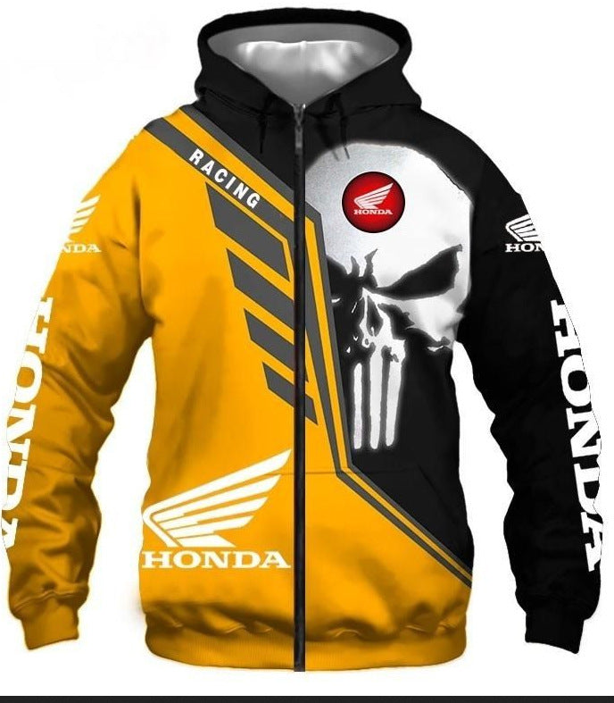 2023 New 3D Printed Sweater Amazon AliExpress Various Car Logo Sports Zipper Hooded Sweater Men