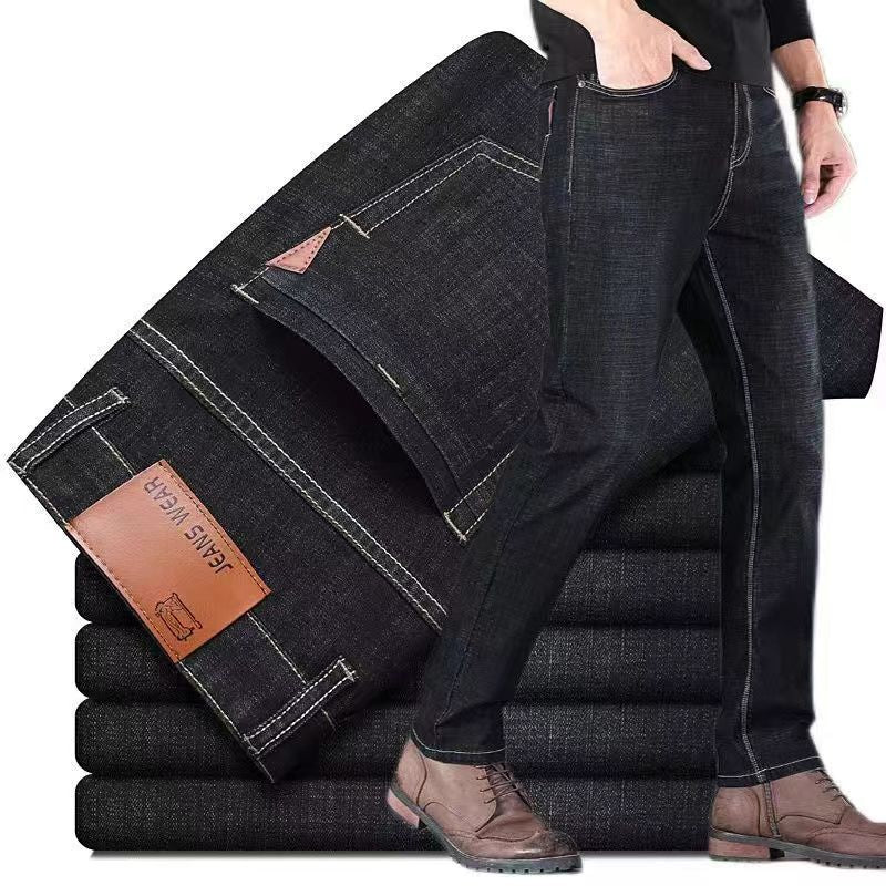 Explosive Men's Jeans Summer Jeans Men's Straight Leg Pants Large Size New Trendy Handsome Casual Pants Men's Wear