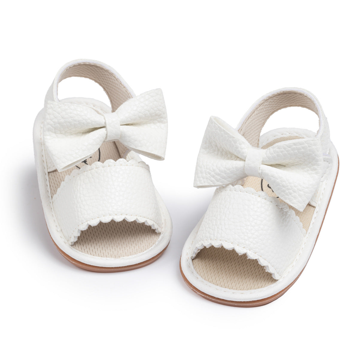 New summer sandals for girls with bowknot PU non-slip soft sole toddler shoes babyshoes