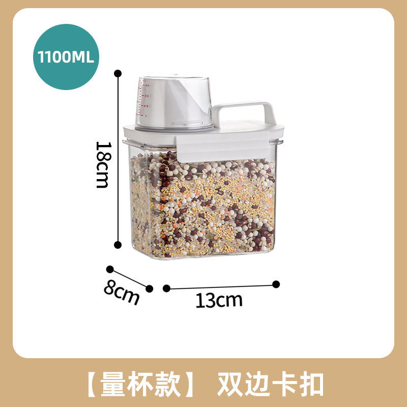 Household rice bucket sealed insect-proof and moisture-proof storage tank packing rice box flour bucket grain storage box cat and dog grain storage barrel