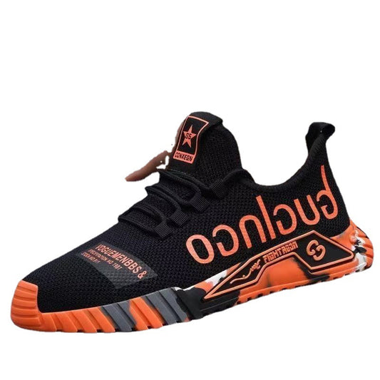 Men's Shoes Spring 2022 New Sports Shoes Men's Trend Casual All-match Breathable Junior High School Students Running Men's Shoes