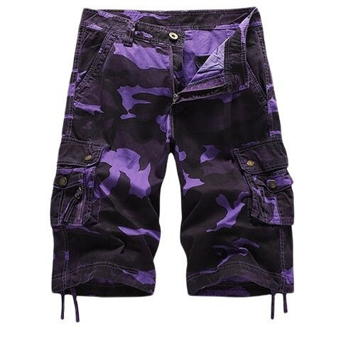 Foreign trade wholesale summer Amazon men's loose casual five-point overalls camouflage shorts multi-pocket pants A083