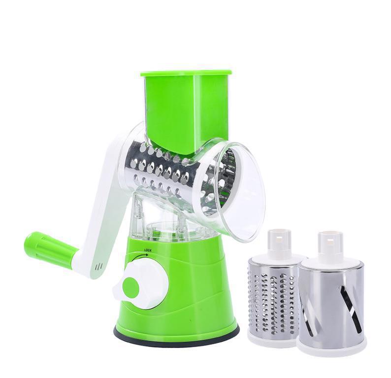 Household kitchen shredder grater vegetable cutting machine hand-cranked vegetable cutter multi-function hand rock barrel potato machine