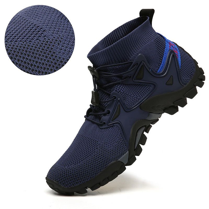 Outdoor hiking shoes, non-slip, breathable and wear-resistant, men's and women's cycling shoes, running shoes, outdoor fishing, camping, hiking and rock climbing shoes.