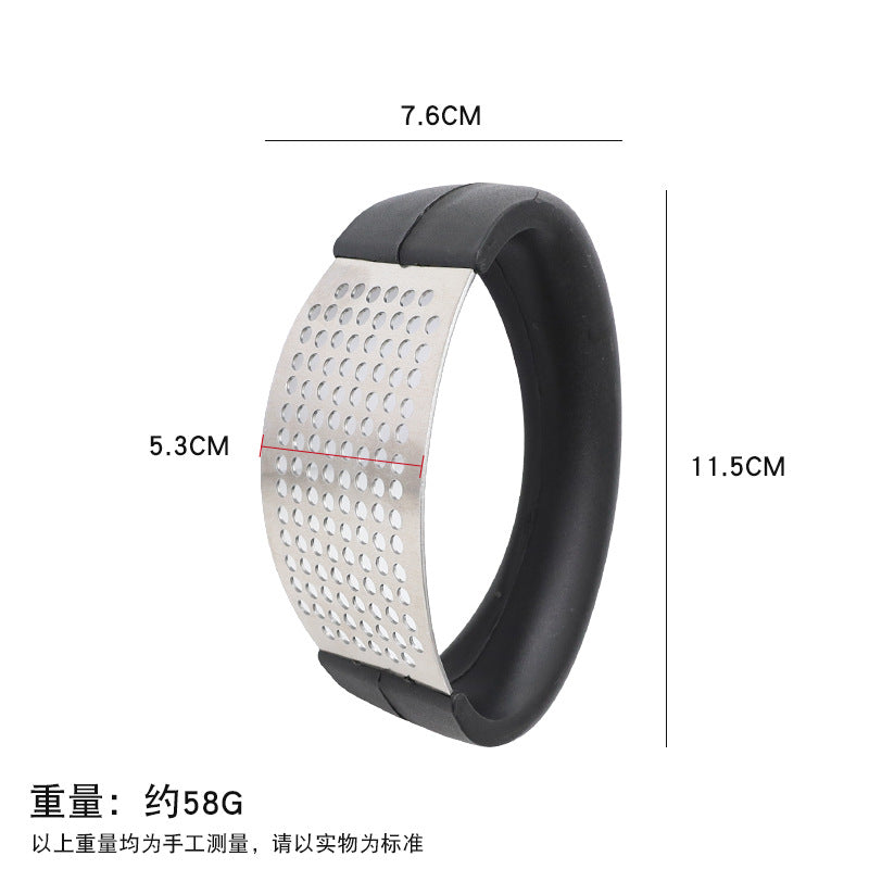 Garlic mash manual stainless steel garlic press garlic device household garlic mash garlic squeeze garlic minced kitchen tool