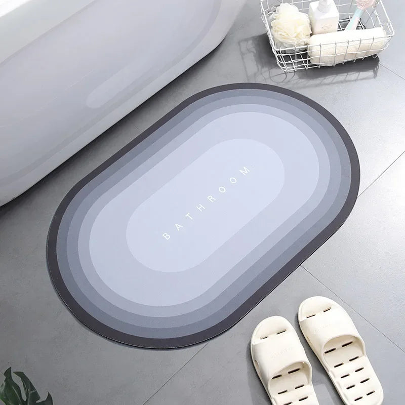 Super Absorbent Shower Bath Mat Bathroom Anti-Slip Carpet Rug