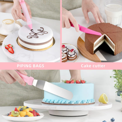 138 Pc Pink Cake Decorating Baking Set (Boxed)