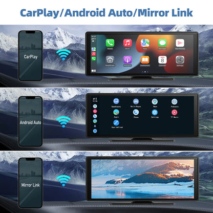 10.26" Inch HD Touchscreen With CarPlay, Bluetooth & Android Auto