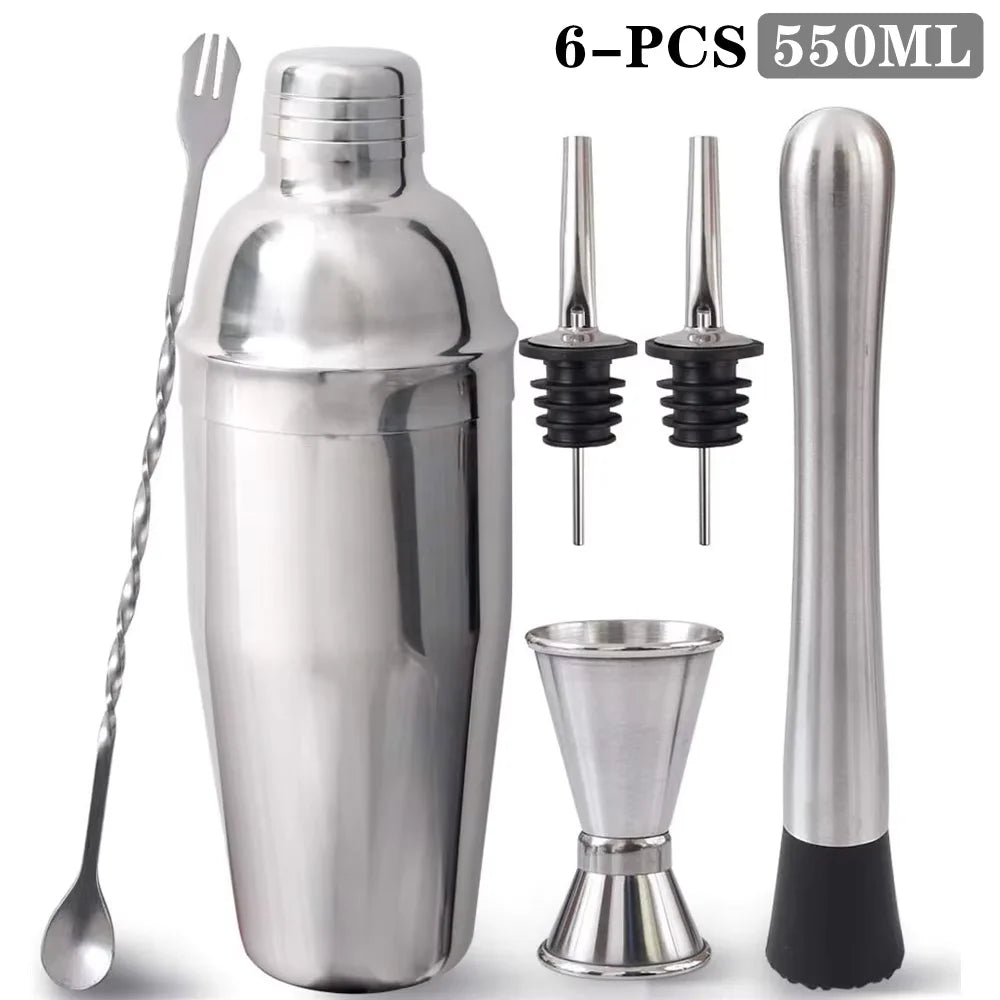 20-Piece Boston Cocktail Bartender Shaker Set