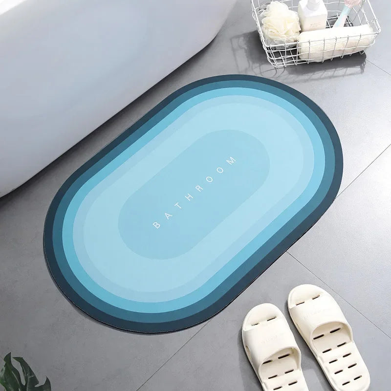 Super Absorbent Shower Bath Mat Bathroom Anti-Slip Carpet Rug