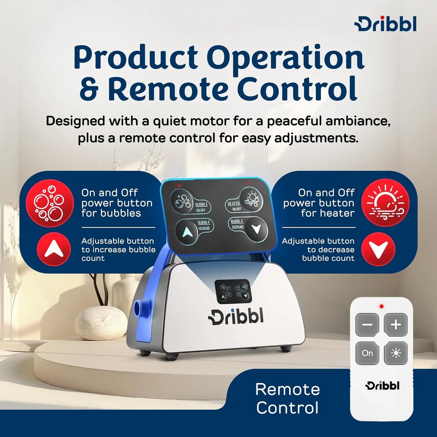 Electric Bubble Massage Bathtub Mat With Heater & Motorized Air Pump