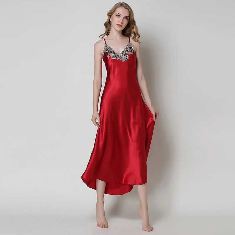 Women's Lace Satin Nightgowns